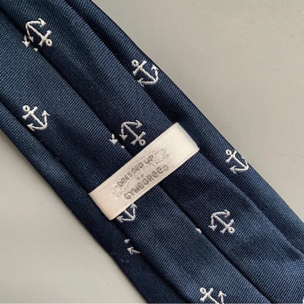 Gymboree Dressed Up Kids Toddler Anchor Nautical Preppy Wedding Tie Blue 2T-5T